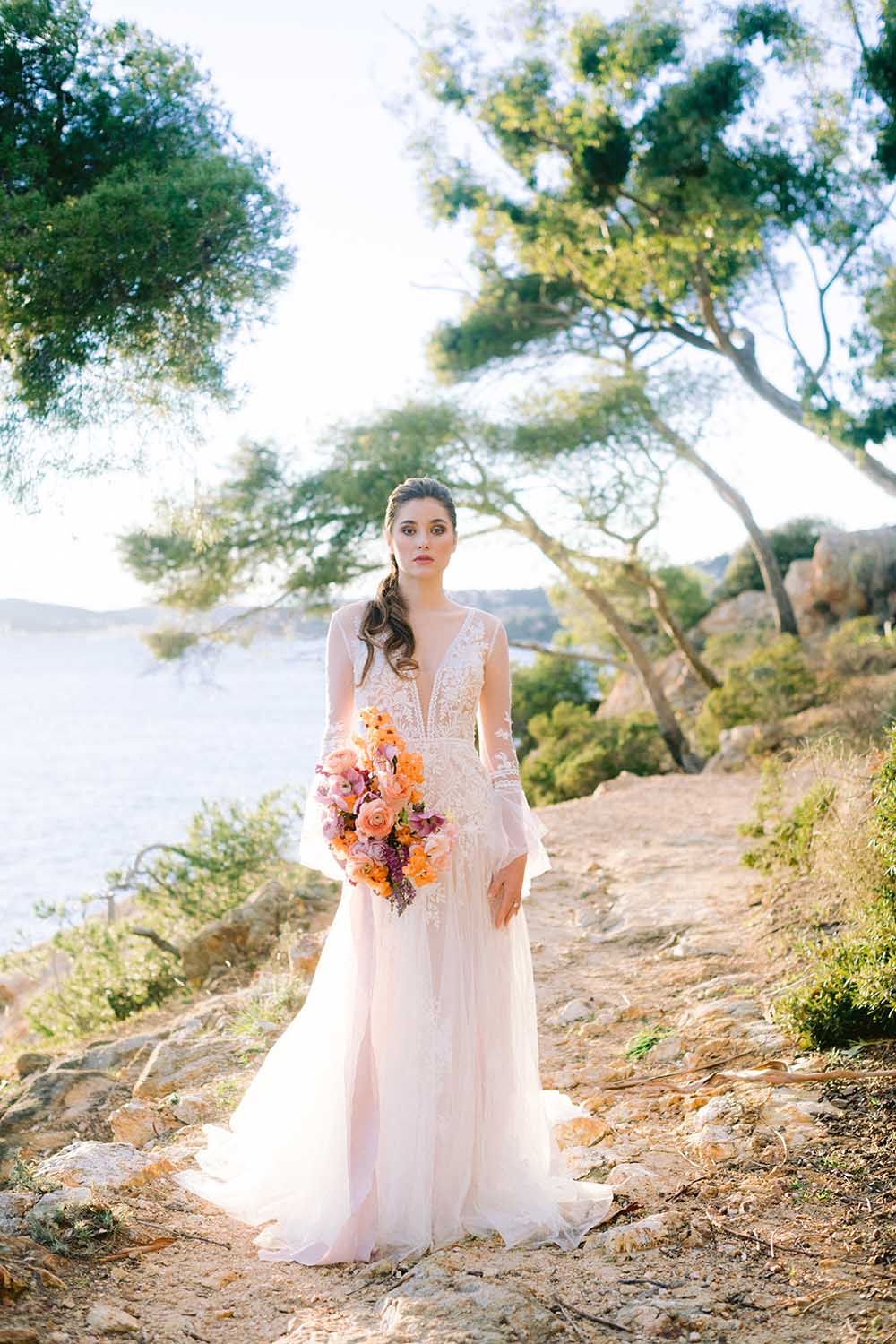 bride at the beach